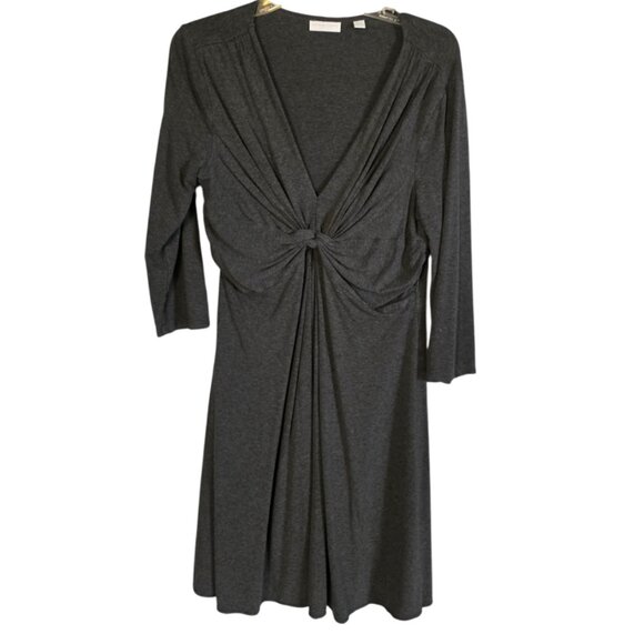 EUC New York & Company Low V-Neck Dress - Picture 1 of 5